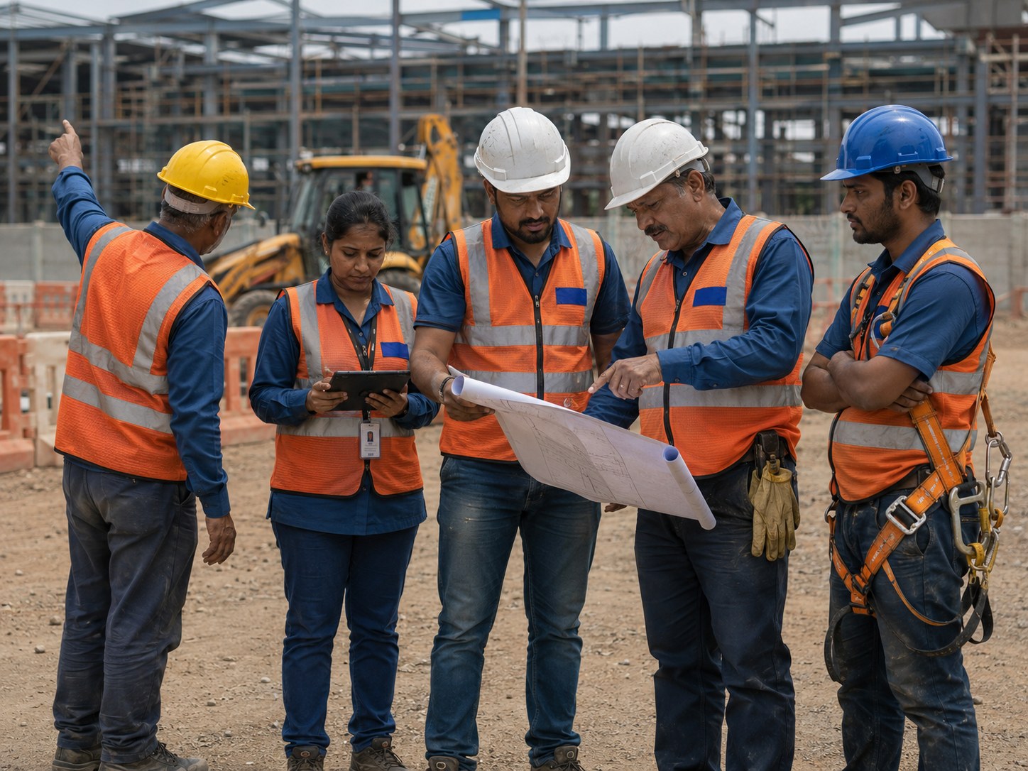 MGP project team from different verticals on a live site.